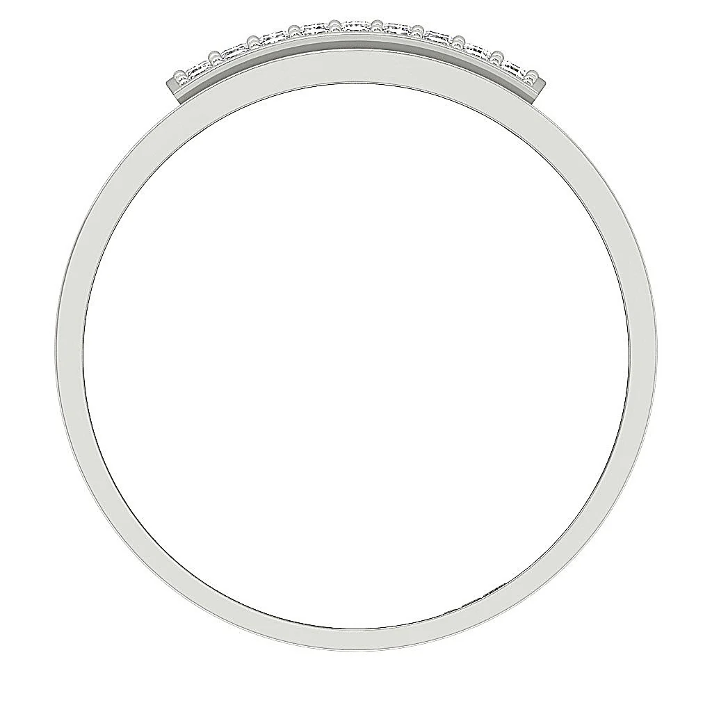 The Emily Classsic Mens Anniversary Ring Natural Diamonds Pave Set 14k Rose Gold 12.85MM - Image 5