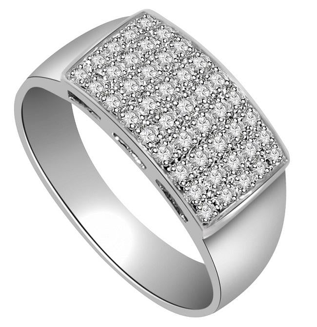 The Evelyn Men's Anniversary Ring Natural Diamonds Pave Set 8.15 MM 14k Solid Gold - Image 4