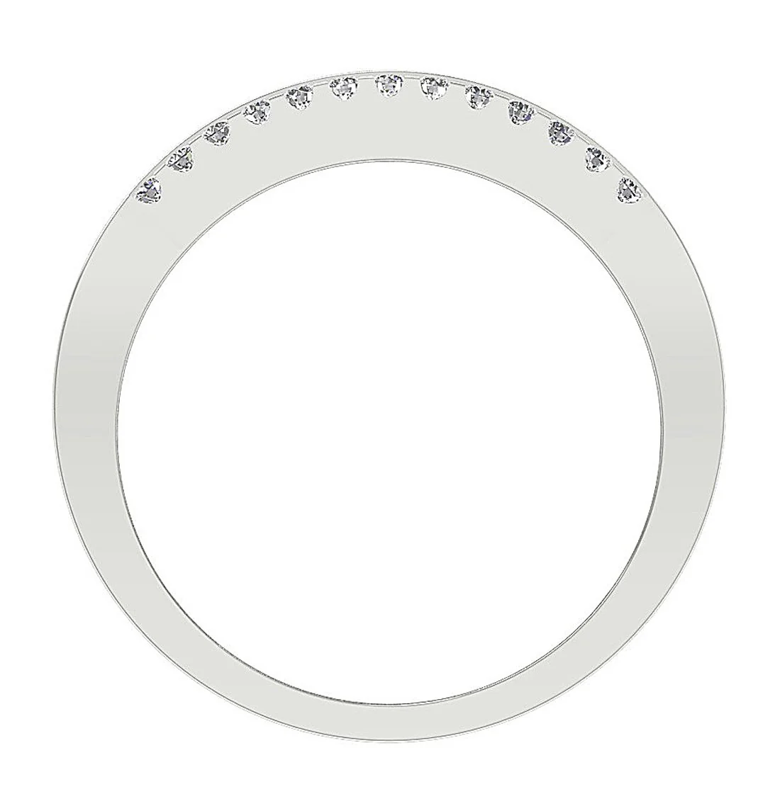 The Camila 14k Solid Gold Round Brilliant Cut Diamond Mens Wedding Ring 8.50 MM - Image 6