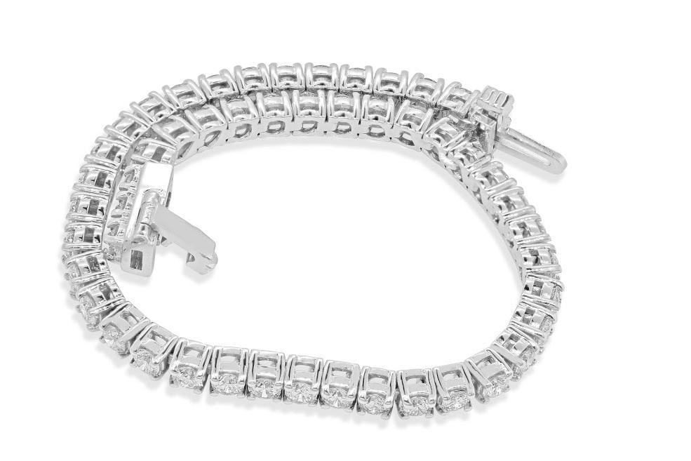 14k Solid Gold Tennis Bracelet 6.25Ct I1/SI1/VS1/VVS1 Natural Diamonds Prong Set 7.00Inch - Image 12