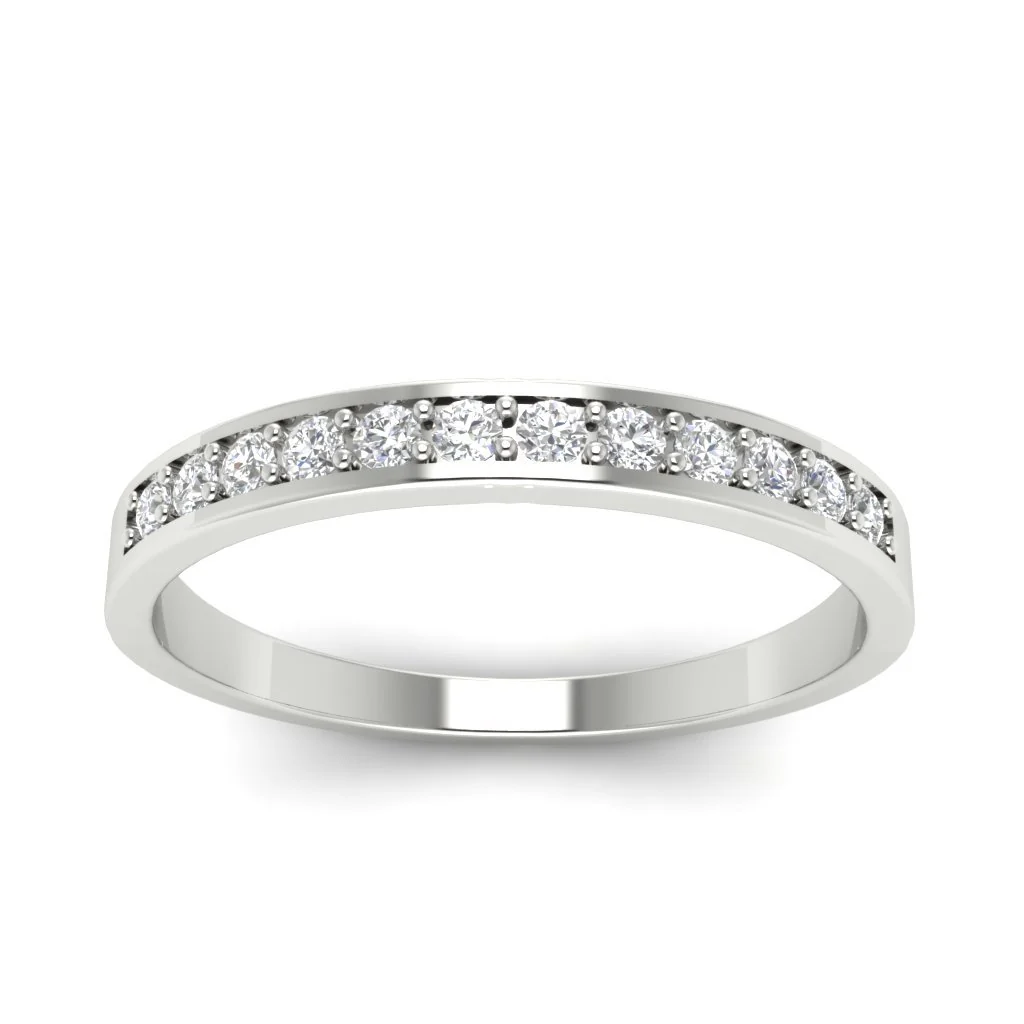 The Hadley Petite Engagement Ring Round Diamond 14k Solid Gold Prong Set - Image 4