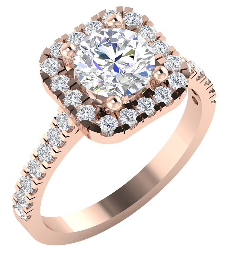 2.00 CT Round Brilliant Cut Lab Grown Diamond Solitaire Ring (F Color, VS Clarity) - Image 3