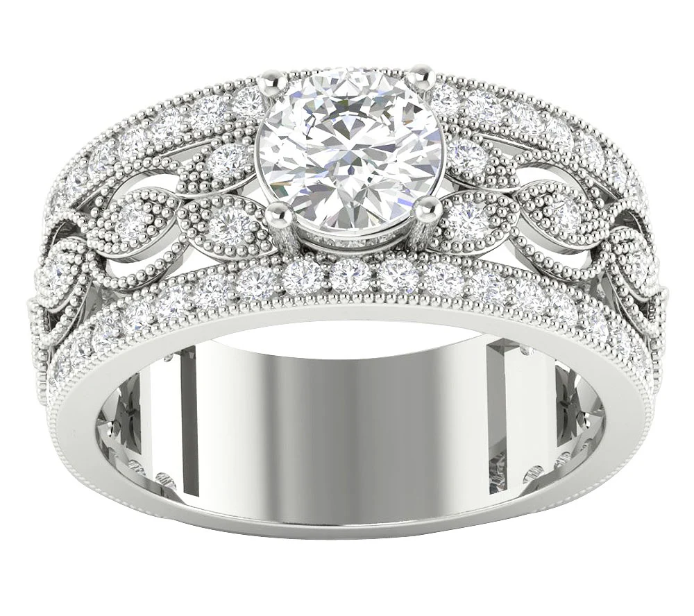 2.15 Ct Round Brilliant Lab Grown Diamond Solitaire Ring | 14K Solid Gold (VS F)