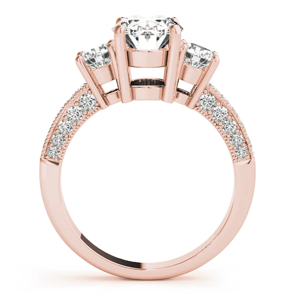 2.75 Carat Oval Round Cut Lab-Created Diamond 3-Stone Ring – Perfect Daily Wear - Image 5
