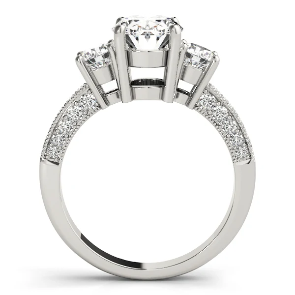 2.75 Carat Oval Round Cut Lab-Created Diamond 3-Stone Ring – Perfect Daily Wear - Image 6