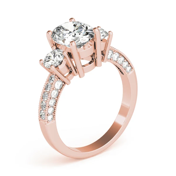 2.75 Carat Oval Round Cut Lab-Created Diamond 3-Stone Ring – Perfect Daily Wear - Image 8