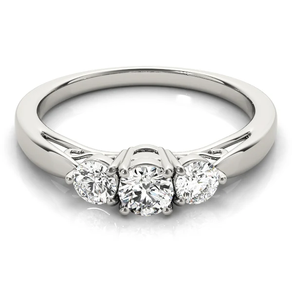 2.90 Ct 3-Stone Lab Grown Diamond Ring - Past Present Future Trinity Ring - Image 10
