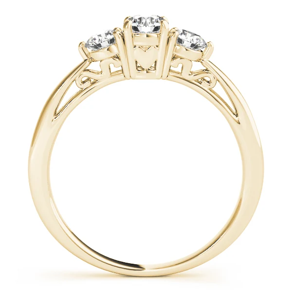 2.90 Ct 3-Stone Lab Grown Diamond Ring - Past Present Future Trinity Ring - Image 4
