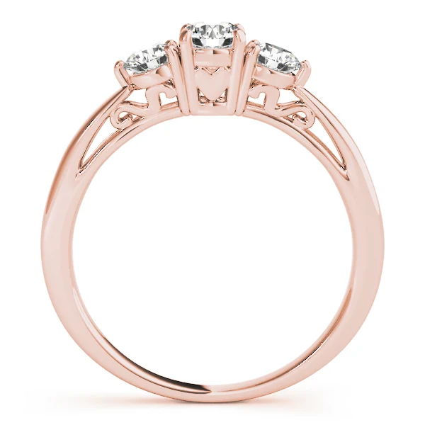 2.90 Ct 3-Stone Lab Grown Diamond Ring - Past Present Future Trinity Ring - Image 5