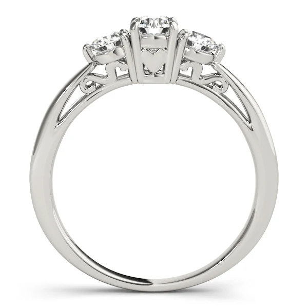 2.90 Ct 3-Stone Lab Grown Diamond Ring - Past Present Future Trinity Ring - Image 6