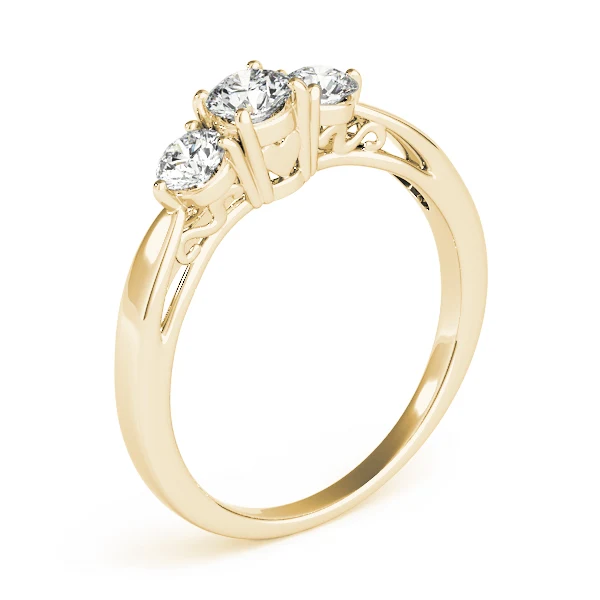 2.90 Ct 3-Stone Lab Grown Diamond Ring - Past Present Future Trinity Ring - Image 7