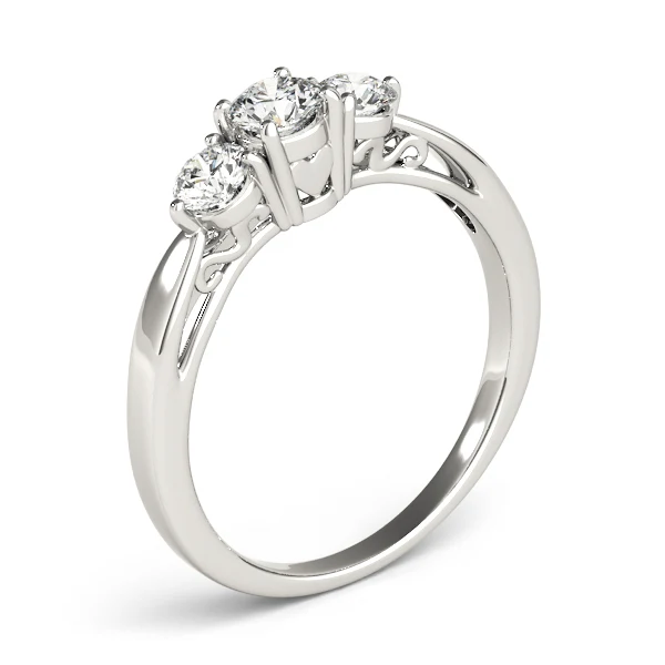 2.90 Ct 3-Stone Lab Grown Diamond Ring - Past Present Future Trinity Ring - Image 8