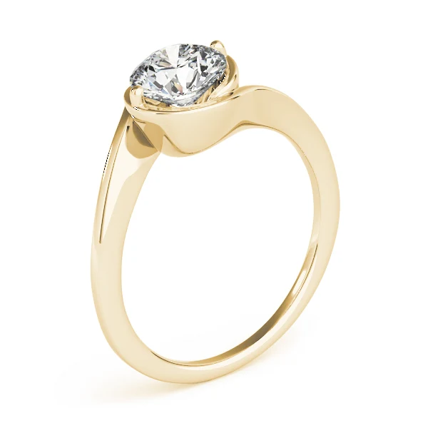 2-Prong & Bezel Set Basket Solitaire 1.00-2.00 Carat VS-F Lab Grown Diamond Engagement Ring 14K White Gold - Image 7