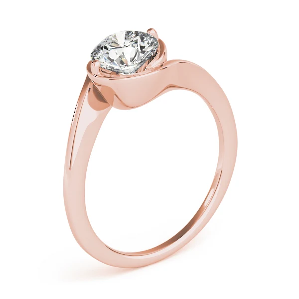 2-Prong & Bezel Set Basket Solitaire 1.00-2.00 Carat VS-F Lab Grown Diamond Engagement Ring 14K White Gold - Image 8