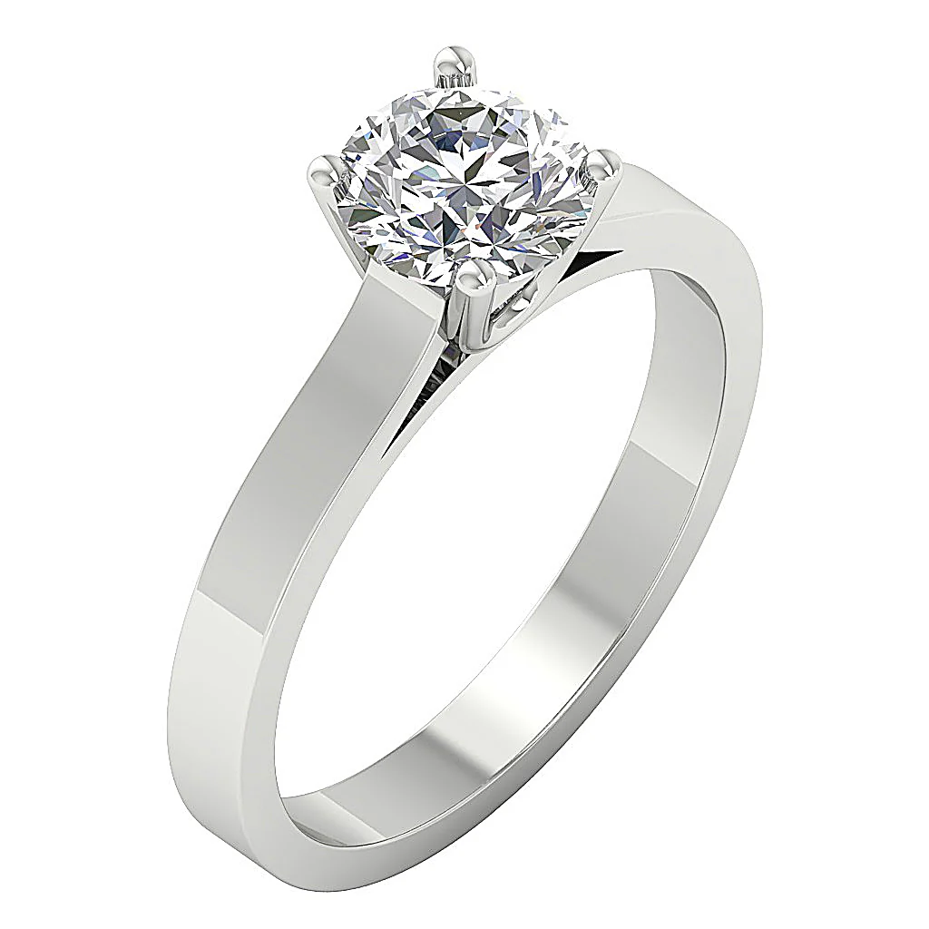 3.00-4.00 CT VS-F Lab-Grown Diamond Solitaire Wedding Ring For Women 14K Rose Gold - Image 2