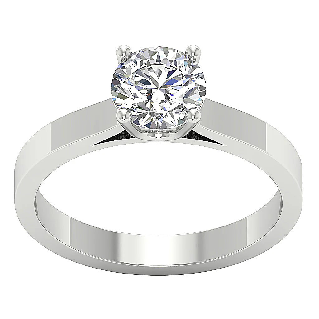 3.00-4.00 CT VS-F Lab-Grown Diamond Solitaire Wedding Ring For Women 14K Rose Gold - Image 4