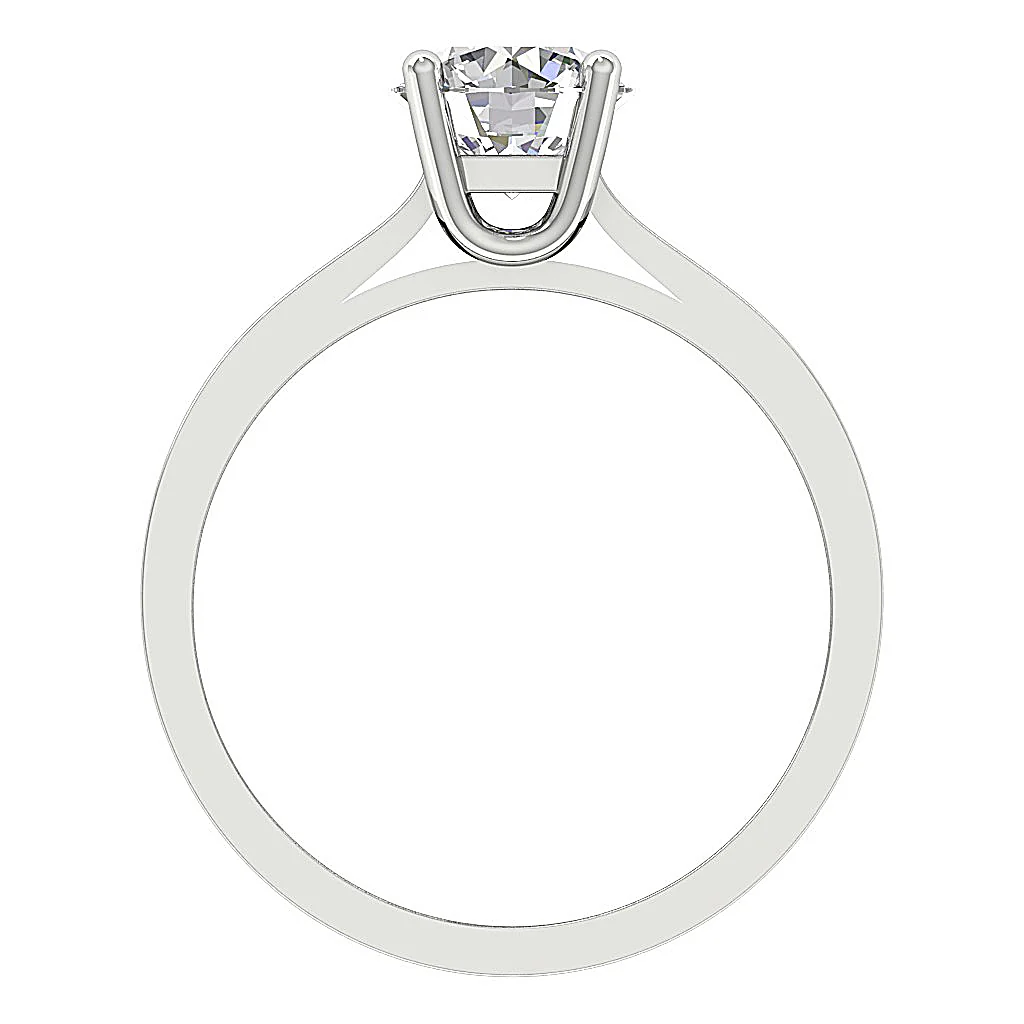 3.00-4.00 CT VS-F Lab-Grown Diamond Solitaire Wedding Ring For Women 14K Rose Gold - Image 5