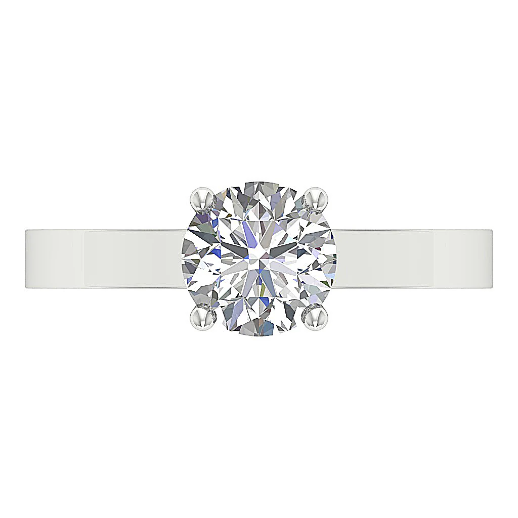 3.00-4.00 CT VS-F Lab-Grown Diamond Solitaire Wedding Ring For Women 14K Rose Gold - Image 6