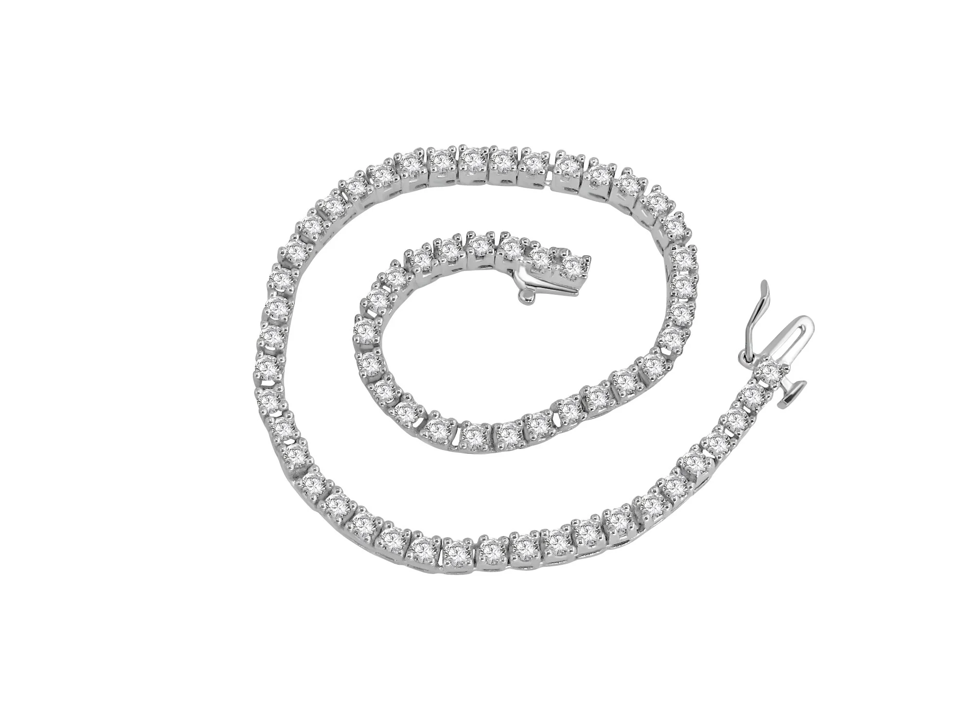 3.25Ct Tennis Bracelet 14k Solid Gold Natural Diamonds I1/SI1/VS1/VVS1 Prong Set 7.00Inch - Image 5