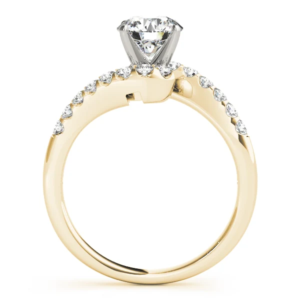 Bypass Engagement Ring VS F 1.25 Ct Round Lab Grown Diamond 14K White Gold - Image 4