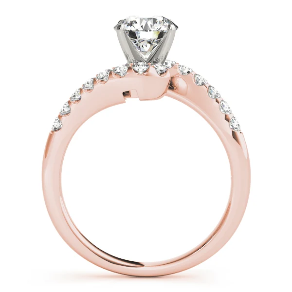 Bypass Engagement Ring VS F 1.25 Ct Round Lab Grown Diamond 14K White Gold - Image 5