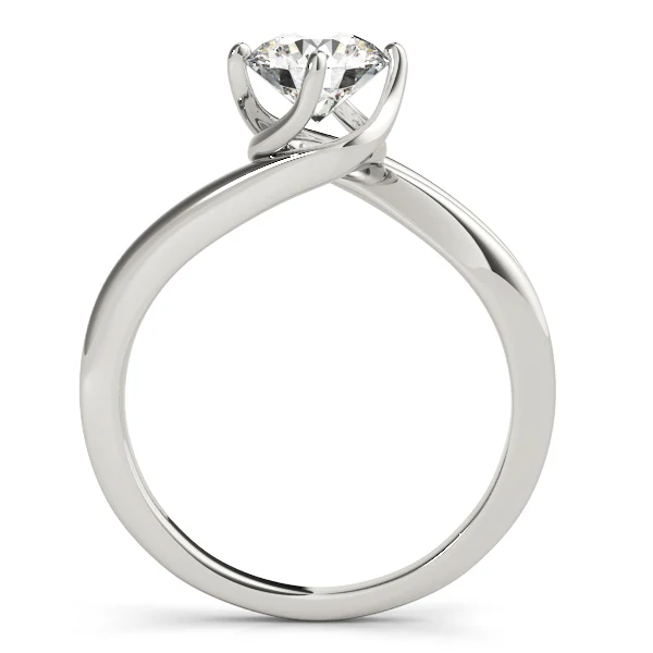 Bypass Solitaire Engagement Ring 1.00-1.25 Carat VS F Round Cut Lab Grown Diamond in 14K Solid Gold - Image 6