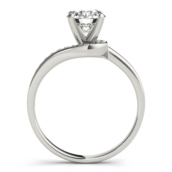 Bypass Swirl Engagement Ring VS F 1.05Carat Round Cut Lab Grown Diamond 14K Rose Gold - Image 6