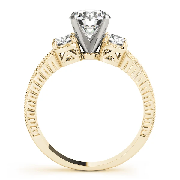 Classic 1.50 CT Lab-Grown Diamond Ring - Past Present Future Style - Image 4