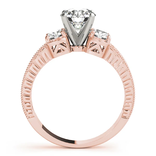 Classic 1.50 CT Lab-Grown Diamond Ring - Past Present Future Style - Image 5