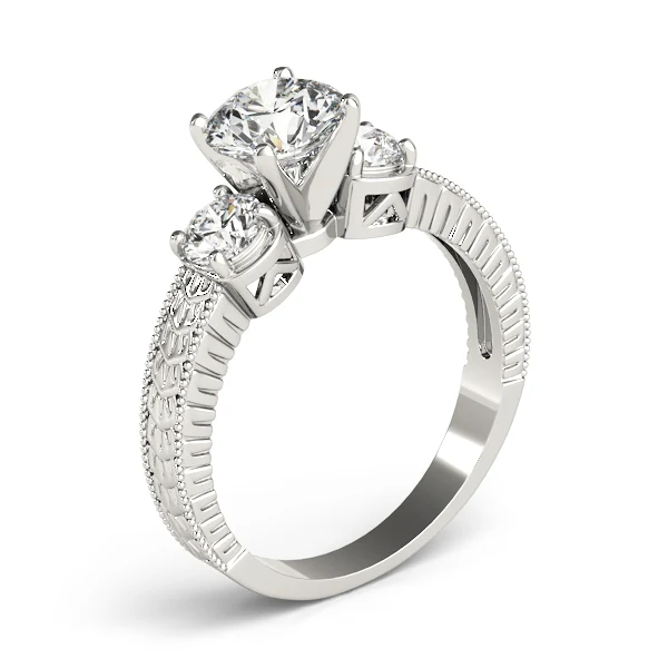 Classic 1.50 CT Lab-Grown Diamond Ring - Past Present Future Style - Image 9