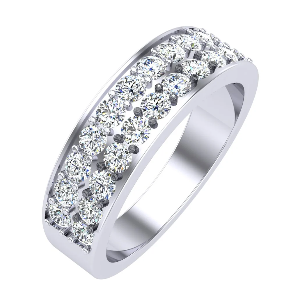 The Emma 14k Yellow Gold Mens Engagement Ring Round Diamond Prong Set 5.80 MM - Image 3