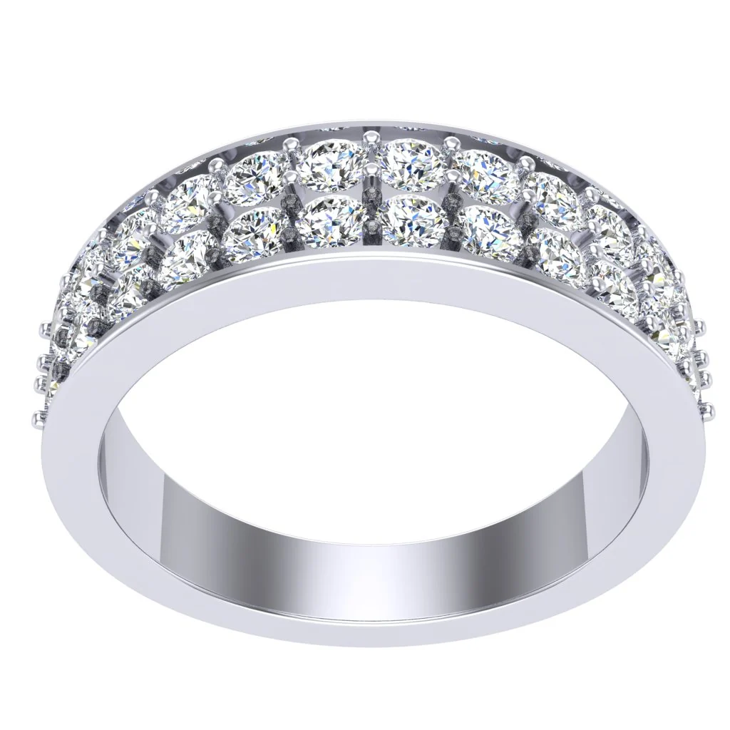 The Emma 14k Yellow Gold Mens Engagement Ring Round Diamond Prong Set 5.80 MM - Image 4