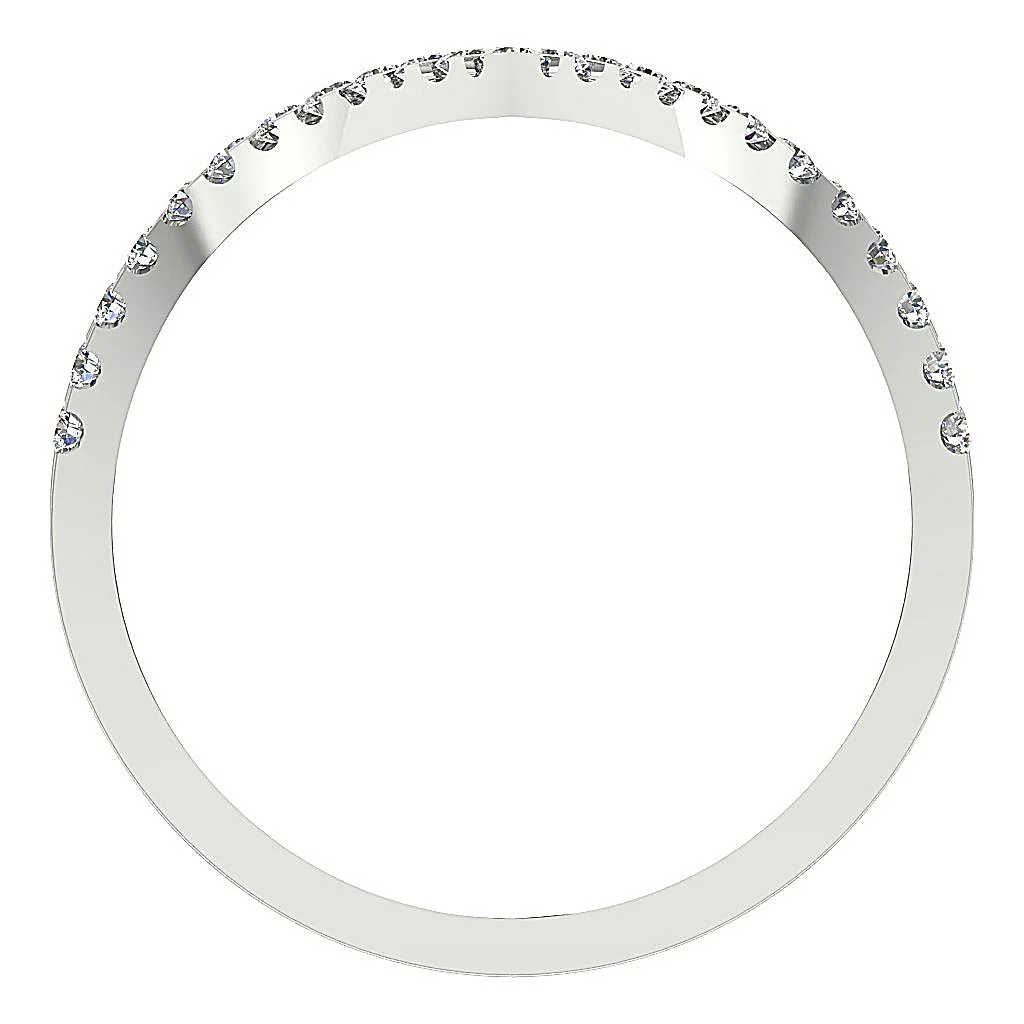 The Caroline Designer Anniversary Ring Round Diamond 14K Yellow Gold Prong Set 15.00 MM - Image 4