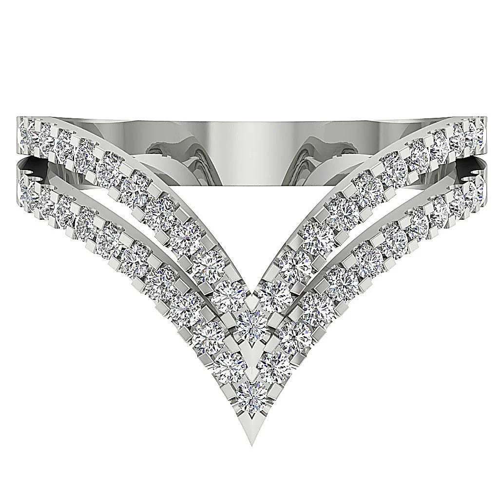 The Caroline Designer Anniversary Ring Round Diamond 14K Yellow Gold Prong Set 15.00 MM - Image 6