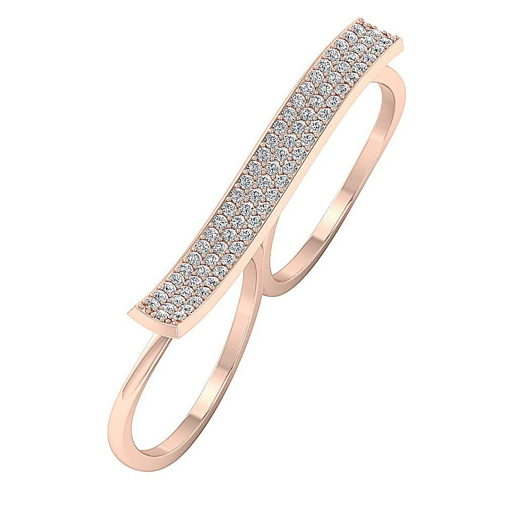 The Sophie Designer Anniversary Ring Round Diamond 14k Solid Yellow Gold Prong Set 5.10 MM - Image 3