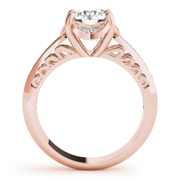 Designer VS F 1.17 Carat Lab-Grown Round Diamond Halo Engagement Ring 14K Gold - Image 5