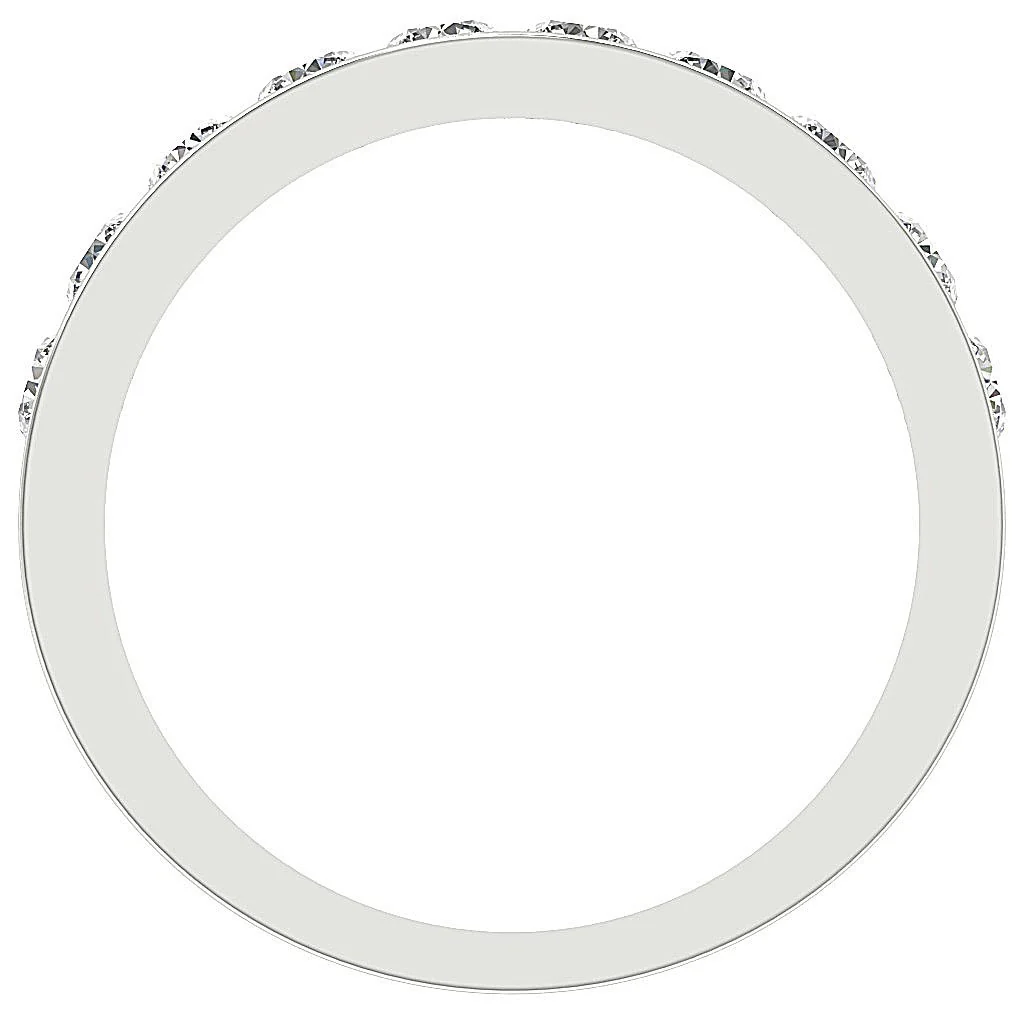 The Ella Classic Anniversary Wedding Ring Natural Diamond Channel Set 4.30MM - Image 4