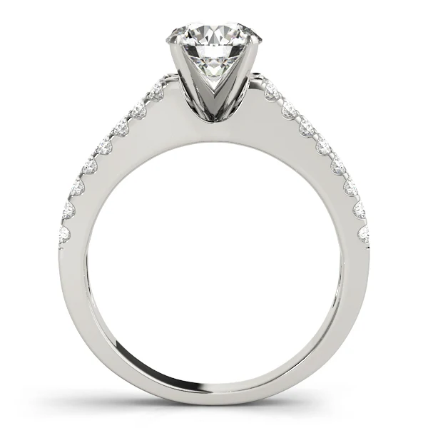 Double Row Lab Grown Diamond Split Shank Engagement Ring VS F 1.50 Ct  14K Gold - Image 5