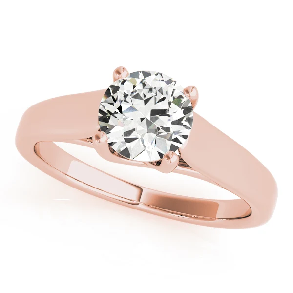 Elegant Infinity VS-F 1.00-2.00 CT Lab Grown Diamond Solitaire Engagement Ring 14K Solid Gold Prong Set - Image 3