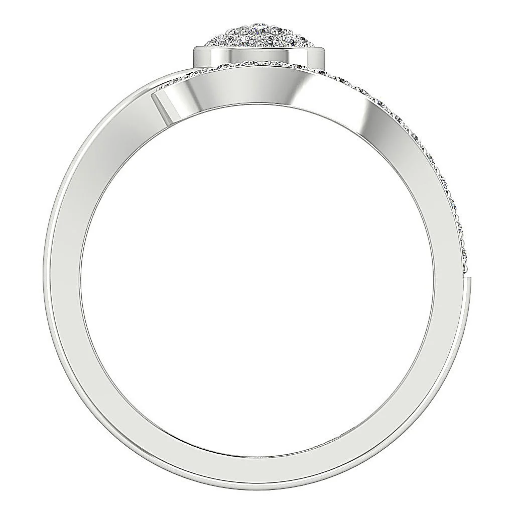 The Madelyn Engagement Genuine Diamond Ring Round Cut Prong Set 9.30 MM - Image 4