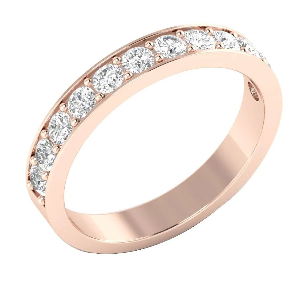 The Addison 1.00 Ct Round Cut Diamond Engagement Genuine Diamond Ring Prong Set 3.60 MM - Image 3