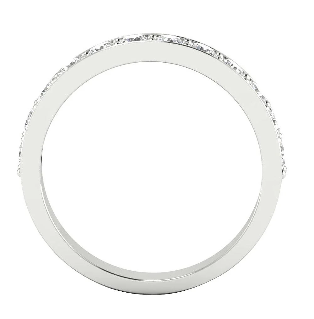 The Addison 1.00 Ct Round Cut Diamond Engagement Genuine Diamond Ring Prong Set 3.60 MM - Image 4