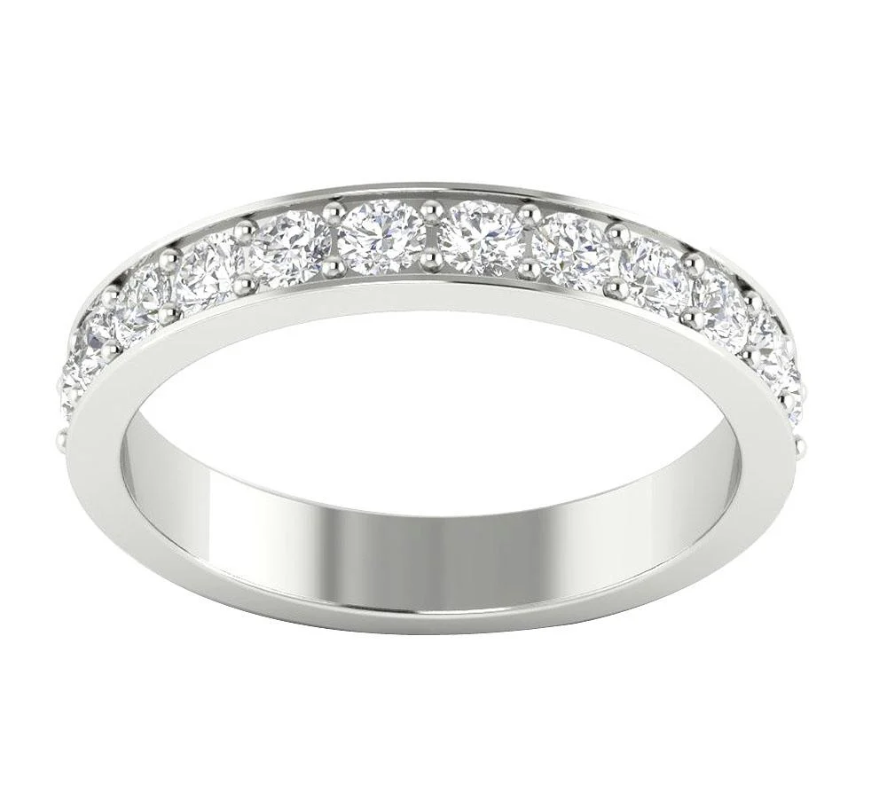 The Addison 1.00 Ct Round Cut Diamond Engagement Genuine Diamond Ring Prong Set 3.60 MM - Image 5