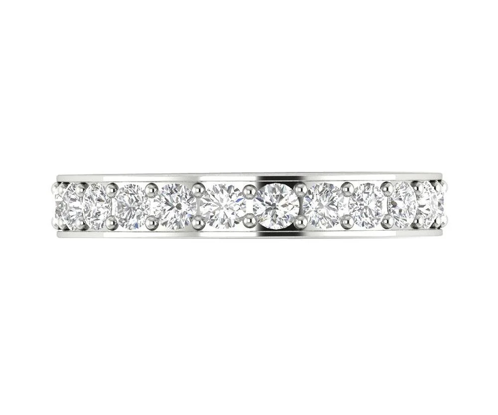 The Addison 1.00 Ct Round Cut Diamond Engagement Genuine Diamond Ring Prong Set 3.60 MM - Image 6