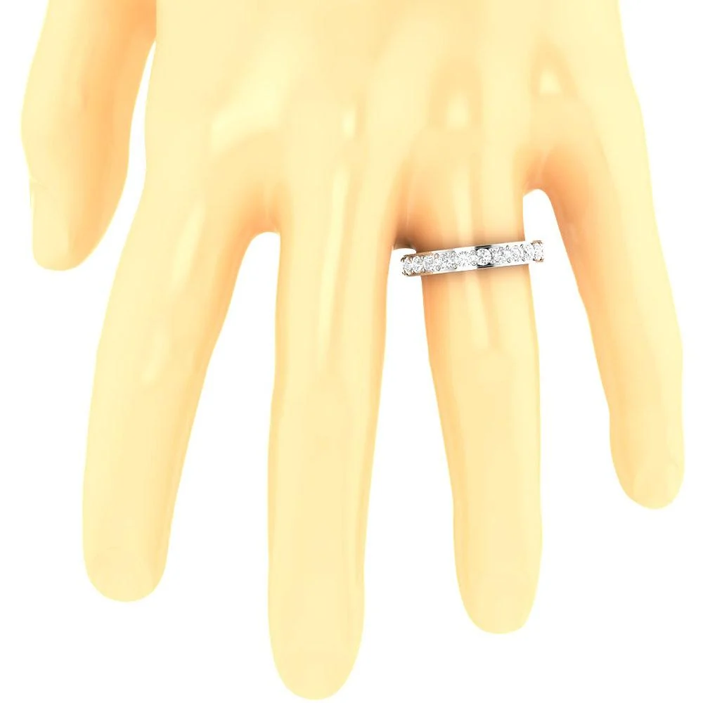 The Addison 1.00 Ct Round Cut Diamond Engagement Genuine Diamond Ring Prong Set 3.60 MM - Image 7
