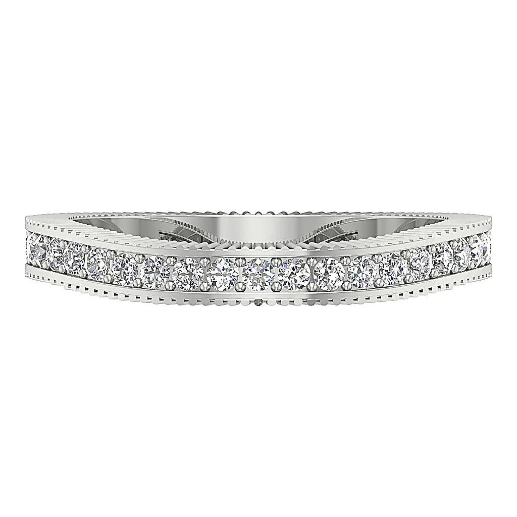 The Brooklyn Engagement Ring Round Cut Diamond Prong Set 14K Solid Gold 2.70MM - Image 6