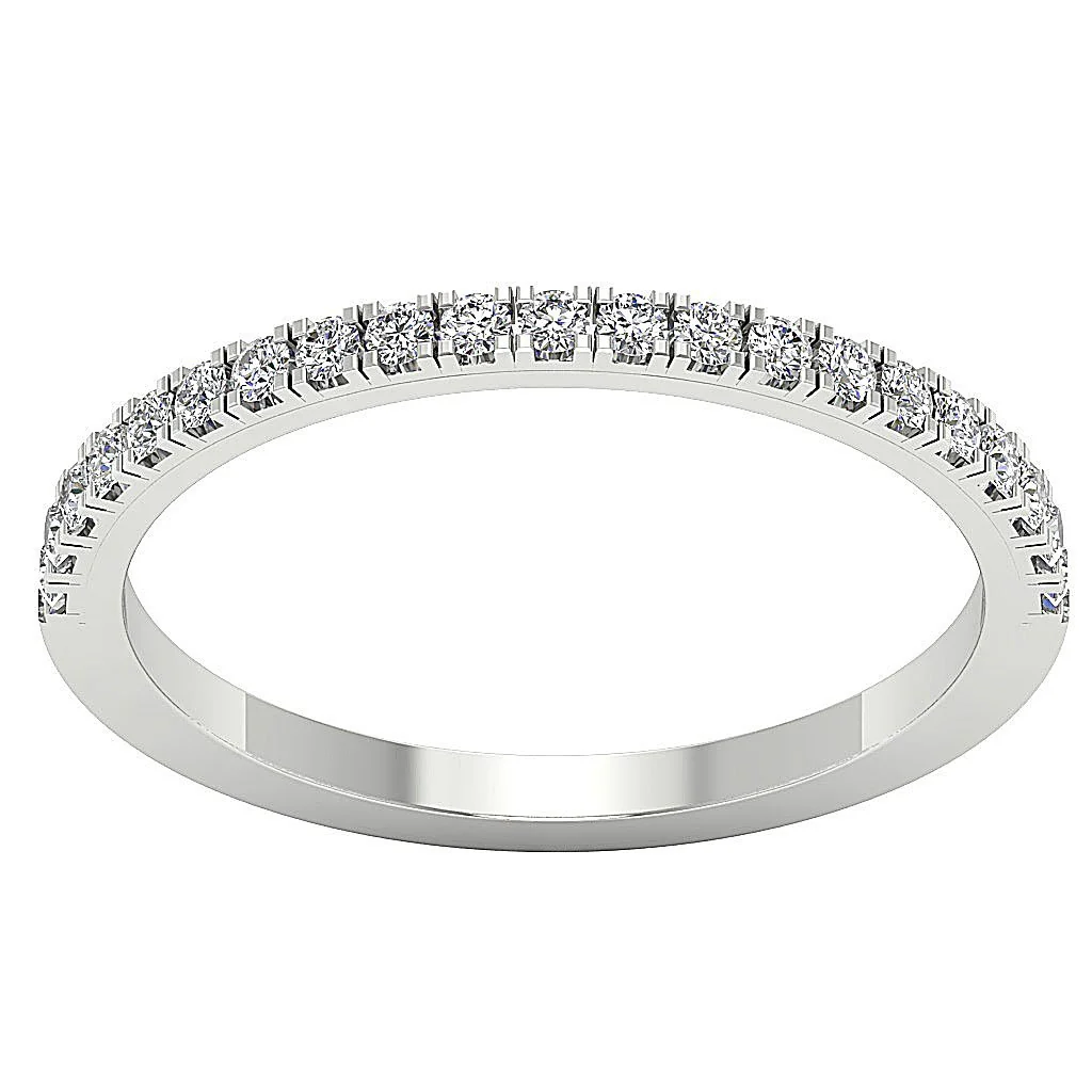 The Josephine Engagement Ring Natural Diamond Prong Set 14K Solid Gold 1.65 MM - Image 6