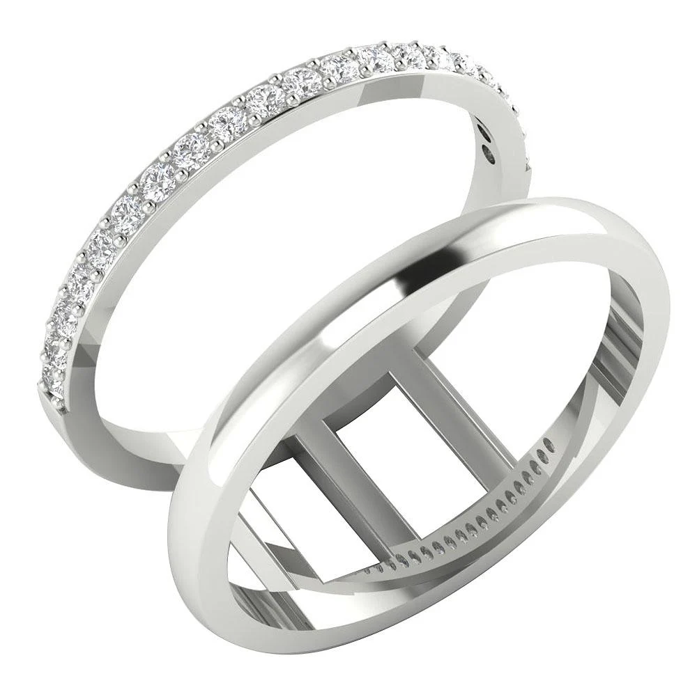 The Lucy Engagement Round Cut Diamond Ring 14K Solid Gold Prong Set 10.80 MM