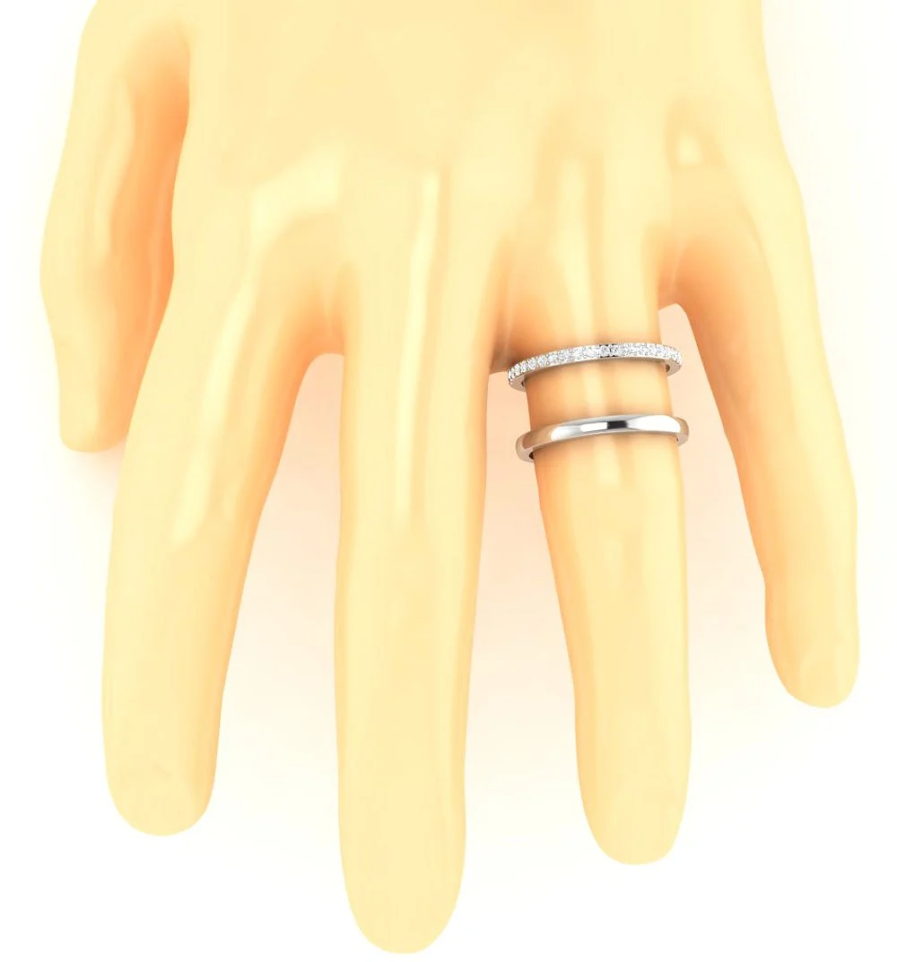 The Lucy Engagement Round Cut Diamond Ring 14K Solid Gold Prong Set 10.80 MM - Image 7