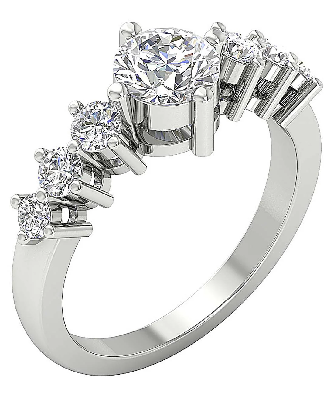 F Color VS Clarity 1.80 CT Round Lab Grown Diamond Ethical Luxury Ring - Image 2